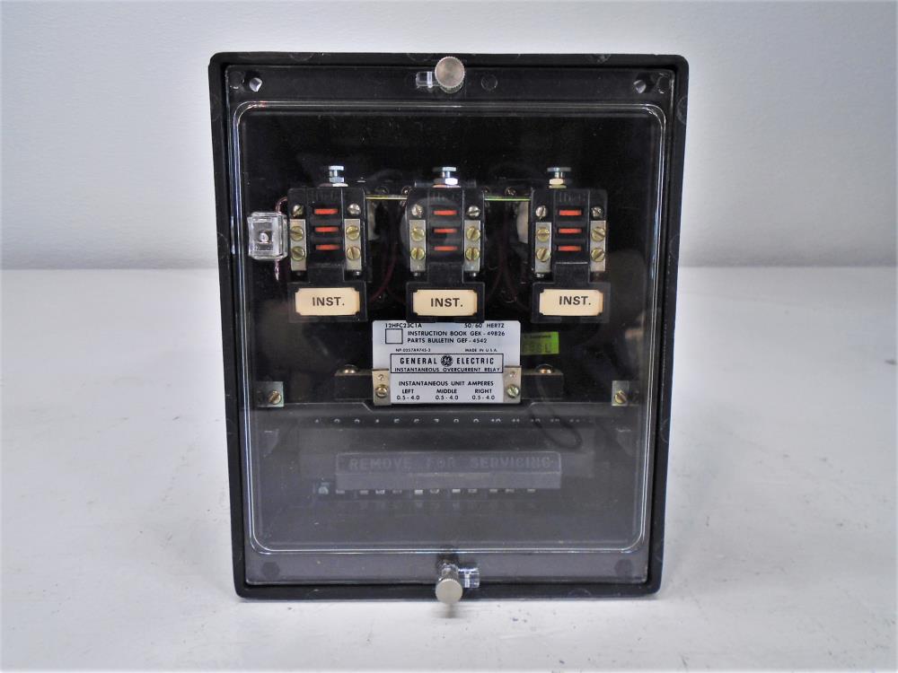 General Electric Instantaneous Overcurrent Relay 12HFC23C1A